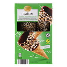 FINEST BAKERY Eiscornet noisettes hachées