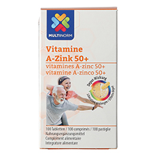 MULTINORM Vitamines A-Zinc, 50+