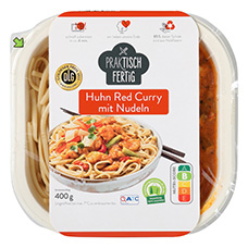 PRAKTISCH FERTIG Fertiggericht, Huhn Red Curry
