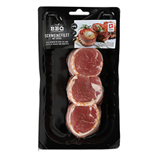 BBQ Spiedino di filetto di maiale con pancetta