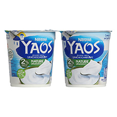 NESTLÉ YAOS Joghurt Nature 2 % Fett, 2er-Pack