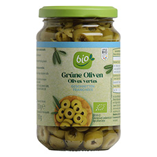 BIO Olive greche, tagliate