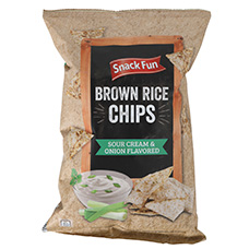 SNACK FUN Reis Chips Zwiebel-Sauerrahm
