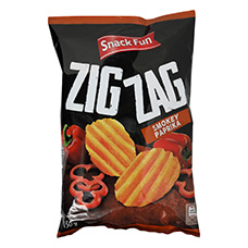 SNACK FUN Zig Zag Chips paprika fumé