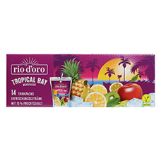 RIO D'ORO Kinder Fruchtsaft Getränk Multivitamin, 14er-Pack