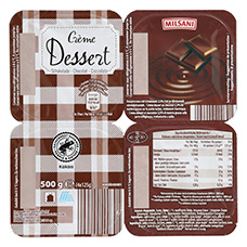 MILSANI Dessert-Creme, Schokolade 4er-Pack