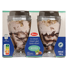 MUCCI Dessert di gelato, Nocciola