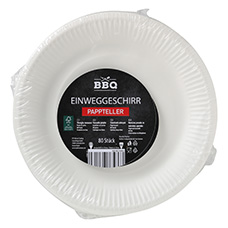 BBQ Einweggeschirr aus Pappe, Teller