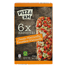 PIZZ'AH Pizza Baguettes Tomate - Mozzarella
