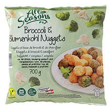 ALL SEASONS Snacking Gemüse, Broccoli & Blumenkohl-Nuggets