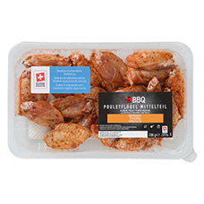 BBQ Ailes de poulet assaisonnées partie centrale