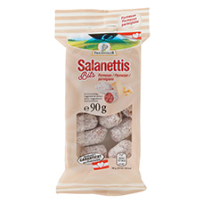 Salami Pralinen Parmesan