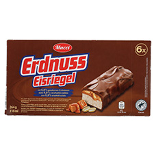 MUCCI Barre glacée chocolat-cacahuètes
