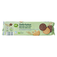 BIO Biscotti d'avena al burro, cioccolato al latte intero