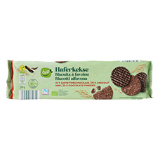 BIO Biscotti d'avena al burro, cioccolato fondente