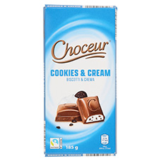 CHOCEUR Schokolade gefüllt, Cookies & Cream