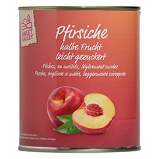 SWEET VALLEY Pfirsich Hälften