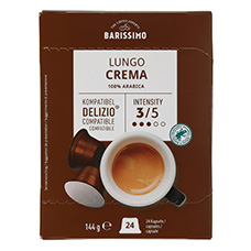 BARISSIMO Capsules de café Lungo Crema
