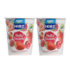 HIRZ Joghurt Special Edition Erdbeer Himbeer, 2er-Pack