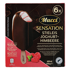 MUCCI Bâtonnet glacé premium yogourt fresh
