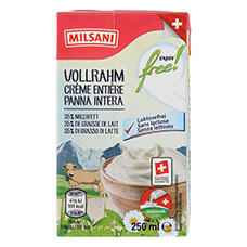 MILSANI laktosefreier Vollrahm UHT, 35 % Fett