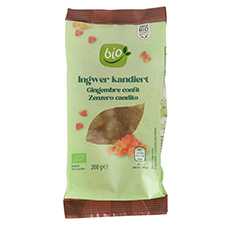 BIO Trockenfrüchte, Ingwerwürfel