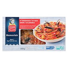 GOLDEN SEAFOOD Cozze con salsa di pomodoro
