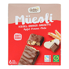 GOLDEN BRIDGE Barrette di müesli, Mela-Cioccolato