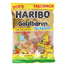HARIBO Fruchtgummi Saure Goldbähren