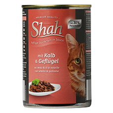 SHAH Katzenfutter in der Dose, Kalb & Geflügel
