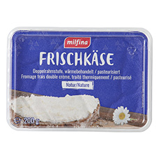 MILFINA Frischkäse, Rahm-cremig