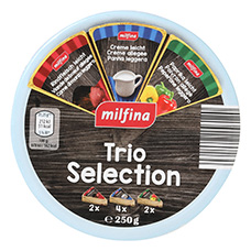 MILFINA/NEW LIFESTYLE Trio Selection Schmelzkäseecken, Leicht