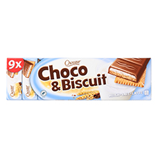 CHOCEUR Choco & Biscuit Riegel, Milch
