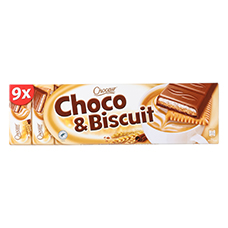 CHOCEUR Choco & Biscuit Riegel, Cappuccino