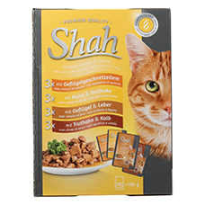 SHAH Katzenfutter Vielfalt, Geflügelbox
