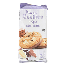 FINEST BAKERY Premium cookies, triple chocolate