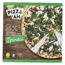 PIZZ'AH Steinofen-Pizza, Spinaci