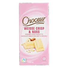 CHOCEUR Weisse Schokolade, Crisp & Nuss