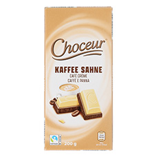 CHOCEUR Weisse Schokolade, Kaffee-Rahm