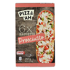 PIZZ'AH Pizza Baguettes Prosciutto