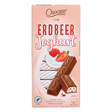 CHOCEUR Schoko-Riegel, Erdbeer Joghurt