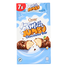 CHOCEUR Knusper-Jumbo-Riegel, Milch-Haselnusscreme