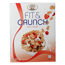 HAPPY HARVEST Fit & Crunch Flakes Rote Früchte