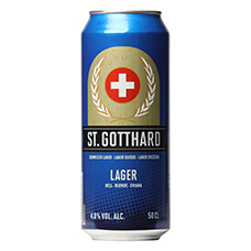 ST. GOTTHARD Bier Lager, 4.8 % Vol.