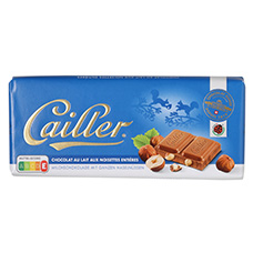 CAILLER Tafelschokolade, Milch-Haselnuss
