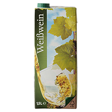 Vino bianco in tetrapack, 11.5 % vol.