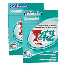 EXCITEMINT Kaugummi T42 Dental 2er-Pack, Spearmint
