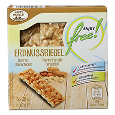 ENJOY FREE!/HAPPY HARVEST Glutenfreie Riegel, Erdnuss