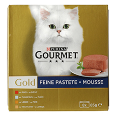 GOURMET GOLD Katzenfutter, Pastete