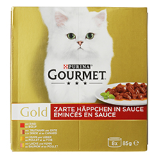 GOURMET GOLD Katzenfutter, zarte Häppchen